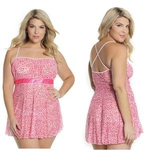 Coquette Diva I Heart You Babydoll Lingerie